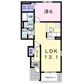 レオンⅡA【1階】の間取り