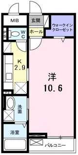 レジデンス若葉Ⅱ【2階】の間取り