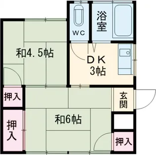 石川荘【101号室】の間取り