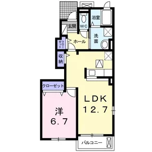 Maison あやたか【1階】の間取り