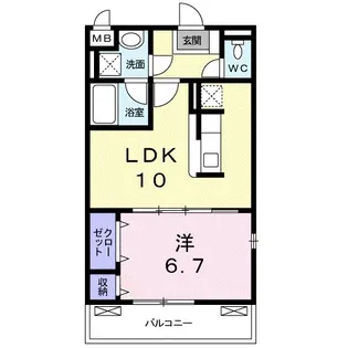 リバーサイドヒル【1階】の間取り