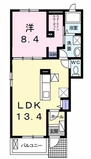 カーネミリオーネ【1階】の間取り
