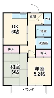 フラワーコーポ【203号室】の間取り