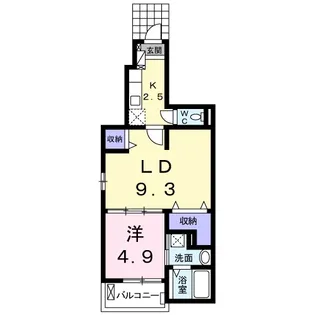 カルム笠寺【1階】の間取り