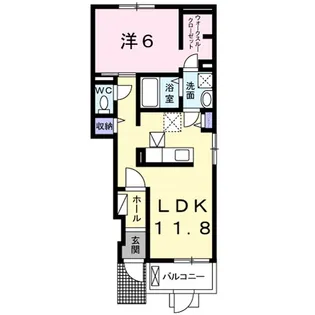 リヴェール deux【1階】の間取り