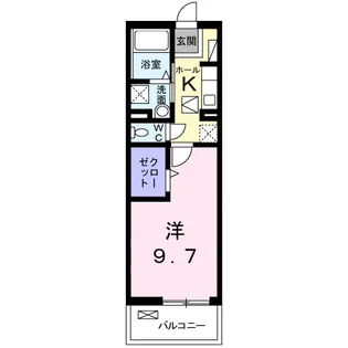カーサモデルノ【1階】の間取り