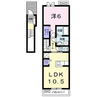 アイビス【2階】の間取り