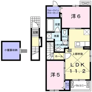 ルミナスA【2階】の間取り