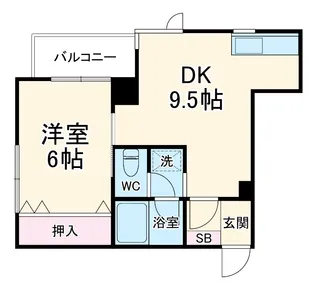 旭町武井ビル【5階】の間取り