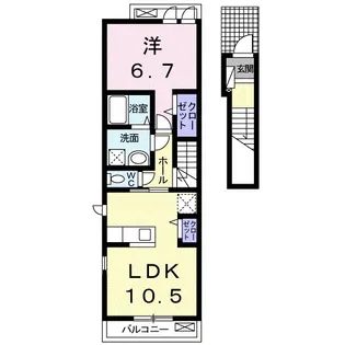 グリーンハイムK【2階】の間取り