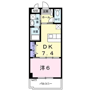 グランデ ハピネス【405号室】の間取り
