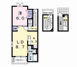 メゾン・フォレストA【3階】の間取り