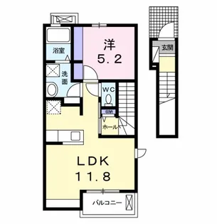 フラメゾン【2階】の間取り
