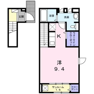 グレイス鶴里【2階】の間取り
