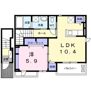 メゾン ファミールⅡ【2階】の間取り