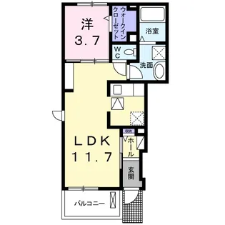 メゾンユーグレナ【1階】の間取り