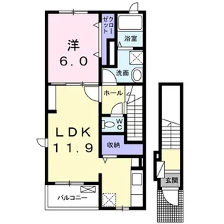 メゾン ド ベル【2階】の間取り