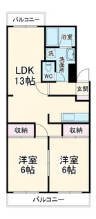 カナヤハイツⅠ【2階】の間取り