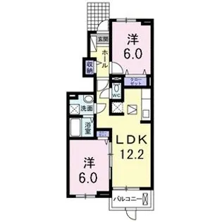 シュウ・メゾン【1階】の間取り