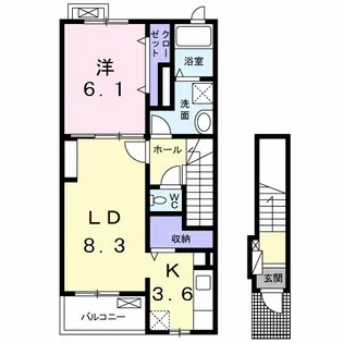 グリーンスクエア【2階】の間取り