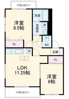 ディアコートⅡ【1階】の間取り