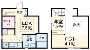 ACCOMMO岩塚【101号室】の間取り