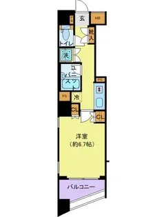 スパシエ川崎WEST【11階】の間取り