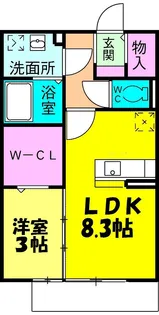 ヴァンベール【2階】の間取り