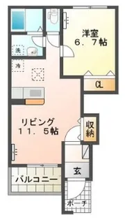 ブリーゼ【1階】の間取り