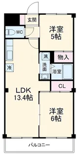 ダイワハウス外山【1階】の間取り