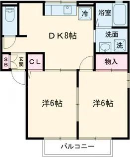 メゾンド21【101号室】の間取り