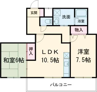 シルクトゥリー A【1階】の間取り