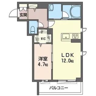 ウィステリア所沢【405号室】の間取り