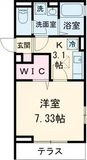 ボナール【1階】の間取り