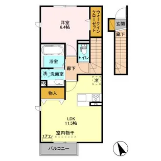 コトー・シェソワ 1【2階】の間取り