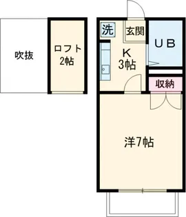 メゾン草薙Ⅲ【202号室】の間取り