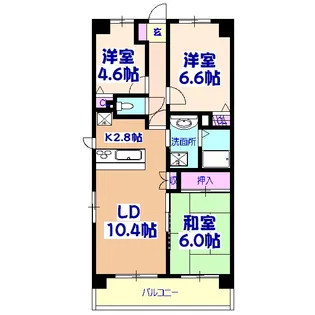 モア・ステージ新鎌ケ谷【2階】の間取り