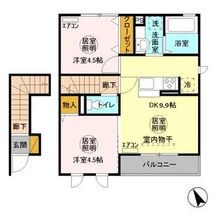 メゾングレース K【2階】の間取り