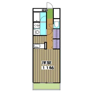 ウエスト ヒル【3階】の間取り