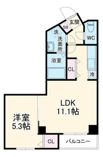 Vermilion【6階】の間取り