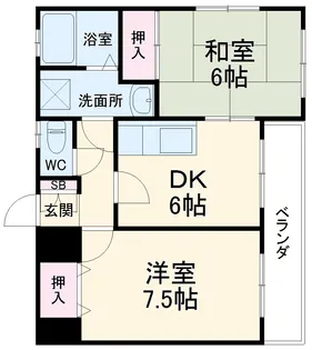 DAKOTA HOUSE【2階】の間取り