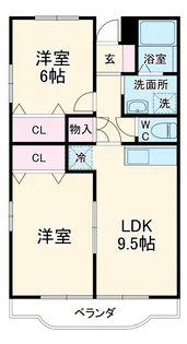 メゾンラフィーネ【3階】の間取り