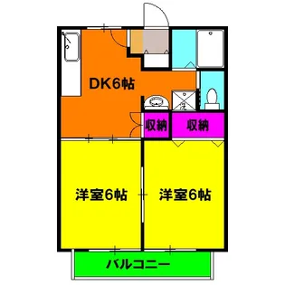 シティハイツSATO【101号室】の間取り