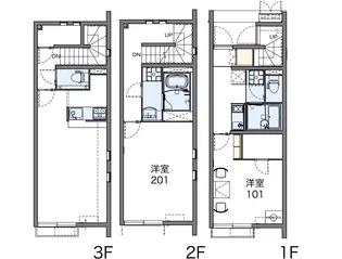 レオネクスト蓮【2階】の間取り