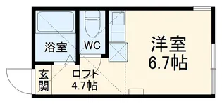ユナイト伊勢佐木町ブルースター【1階】の間取り