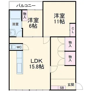 広小路ビル【3F号室】の間取り