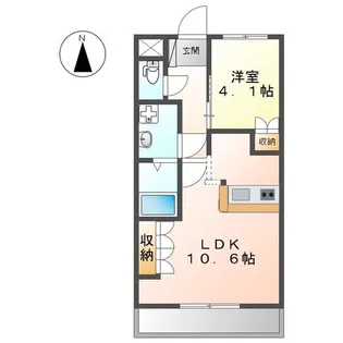 グレイスヴィラ【1階】の間取り