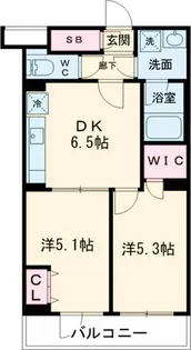 ルフレ世田谷ノール【102号室】の間取り