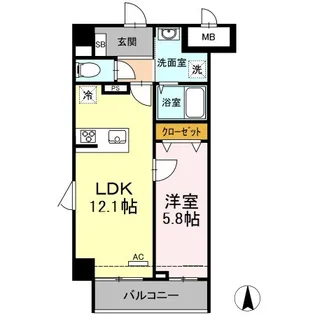 メゾン・ド・シルキー【3階】の間取り