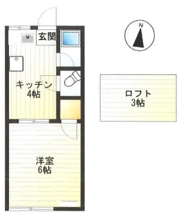 ラ・ソネット桜台【203号室】の間取り